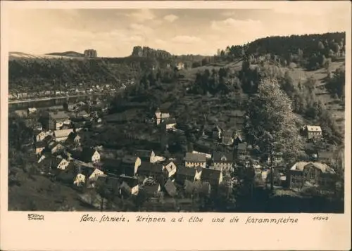 Ansichtskarte Krippen-Bad Schandau Stadt 1960 Walter Hahn:11542