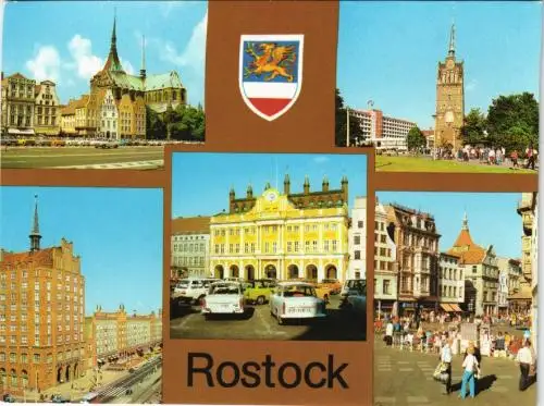 Rostock Ernst-Thälmann-Platz, Kröpeliner Tor Rathaus, Kröpeliner Straße 1980