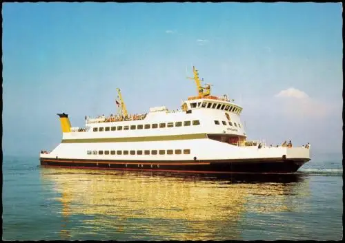 Nordsee-Inseln Föhr und Amrum Komb. Auto- und Personenfähre MS ,,Uthlande" 1986