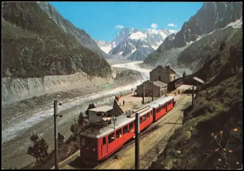 CPA Chamonix-Mont-Blanc Le train du Montenvers (1909 m.) 1999