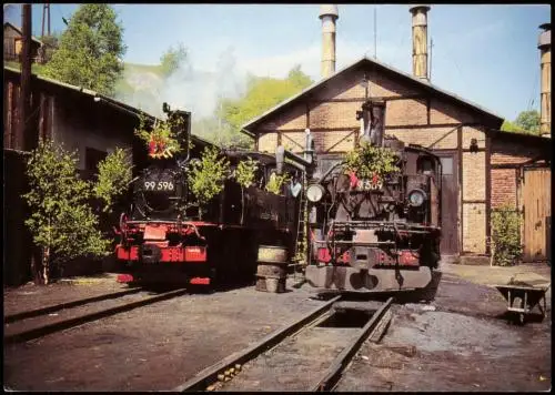 Schmalspurbahn Wolkenstein-Jöhstadt Lokomotiven Streckenjubiläum  t 1967
