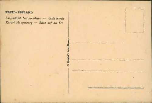 Postcard Narwa Narva Suvituskoht Narva-Jõesuu Meerblick Eesti 1926
