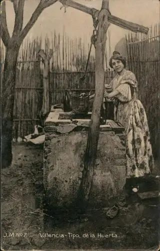 Postales .Spanien Spanien Typen Valencia-Tipo de la Huerta. 1913