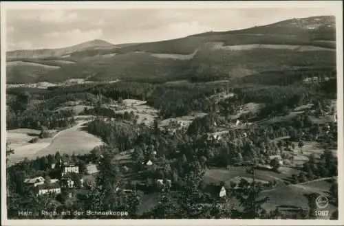 Hain im Riesengebirge-Giersdorf Przesieka Podgórzyn mit Schneekoppe 1930