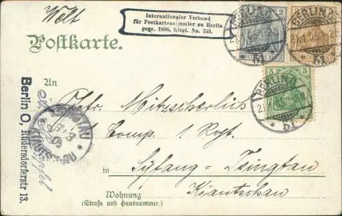 Ansichtskarte Mitte-Berlin Alexanderplatz - Stzraßenbahn 1905