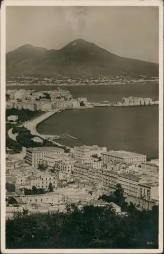 Cartoline Neapel Napoli Golf von Neapel - Stadt mit Vesuv 1931