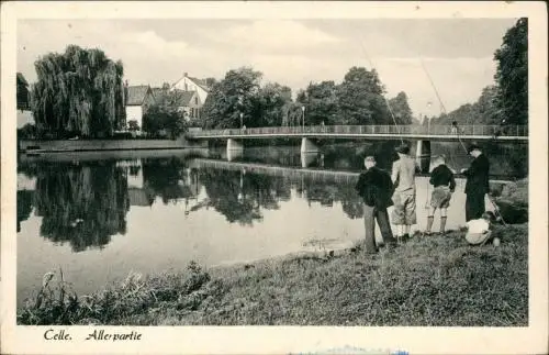 Ansichtskarte Celle Angler an der Aller 1959