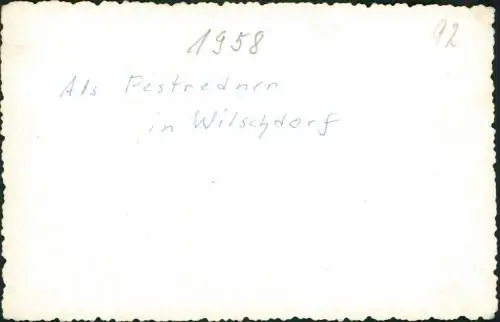 Foto Wilschdorf-Dresden Festredner 1958 Privatfoto Foto