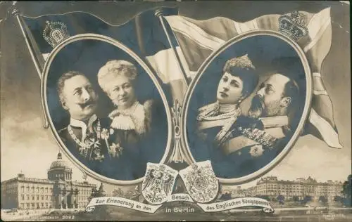 Mitte-Berlin Zur Erinnerung an den Besuch des Englischen Königspaares 1909
