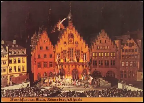 Ansichtskarte Frankfurt am Main Römer Römerbergfestspiele 1975