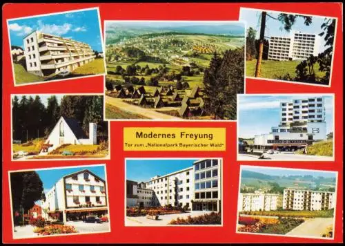 Ansichtskarte Freyung Mehrbildkarte mit Ortsansichten 1980