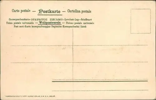 Ansichtskarte Worpswede S. WENCKE Künstlerkarte Herbststimmung 1915