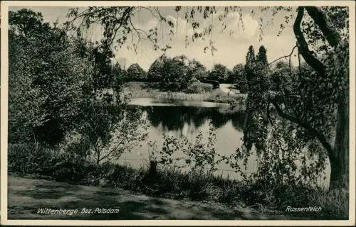 Ansichtskarte Wittenberge Russenteich 1936