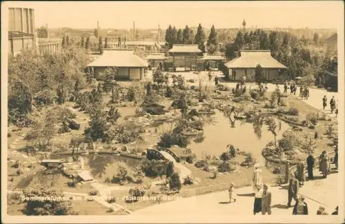 Charlottenburg-Berlin Sommerblumen am Funkturm Japanischer Garten 1941