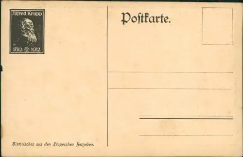 Ansichtskarte Essen (Ruhr) Kruppsche Werke 100 Jahre Künstlerkarte 1912