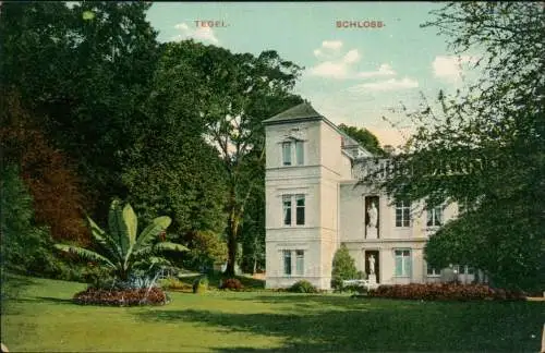 Ansichtskarte Tegel-Berlin Schloß 1912