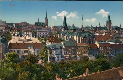 Ansichtskarte Essen (Ruhr) Stadtpartie 1917