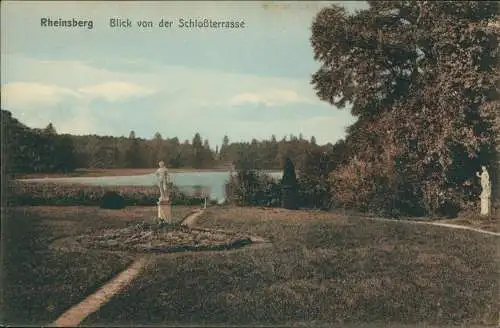 Ansichtskarte Rheinsberg Blick von der Schloßterrasse 1910