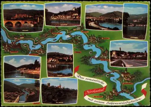 .Baden-Württemberg Neckar (Fluss), Verlauf & div. Sehenswürdigkeiten 1980