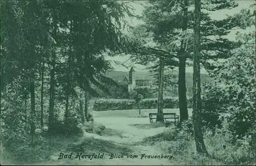 Ansichtskarte Bad Hersfeld Blick vom Frauenberg. 1909