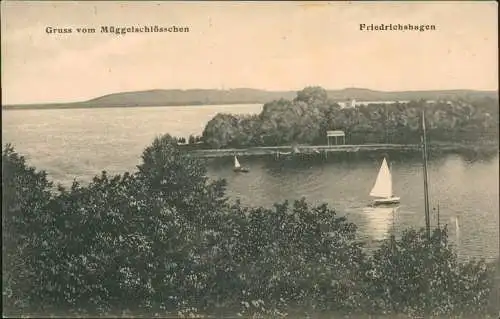 Ansichtskarte Friedrichshagen-Berlin Gruss vom Müggelschlösschen 1912