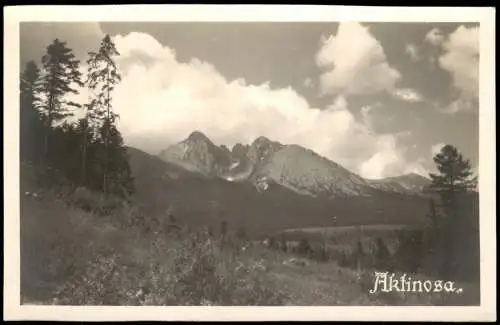 Tatralomnitz-Vysoké Tatry Tatranská Lomnica Bergwelt Aktinosa 1930