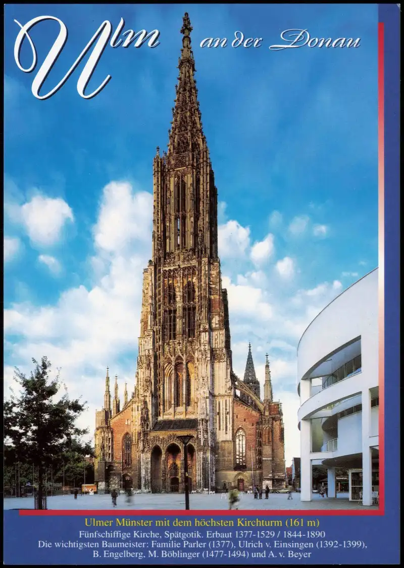 Ulm a. d. Donau Münster mit dem höchsten Kirchturm der Erde 1985