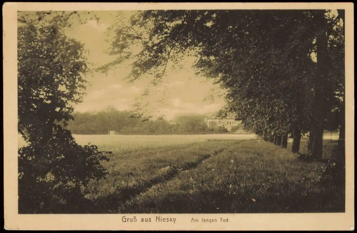 Ansichtskarte Niesky Niska Am langen Tod 1916