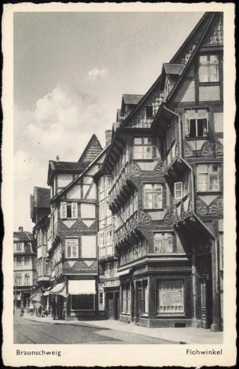 Ansichtskarte Braunschweig Flohwinkel 1928