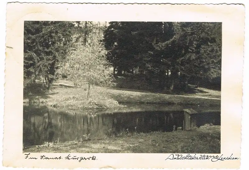 Oberschreiberhau-Schreiberhau Szklarska Poręba Partie im Kurpark 1936