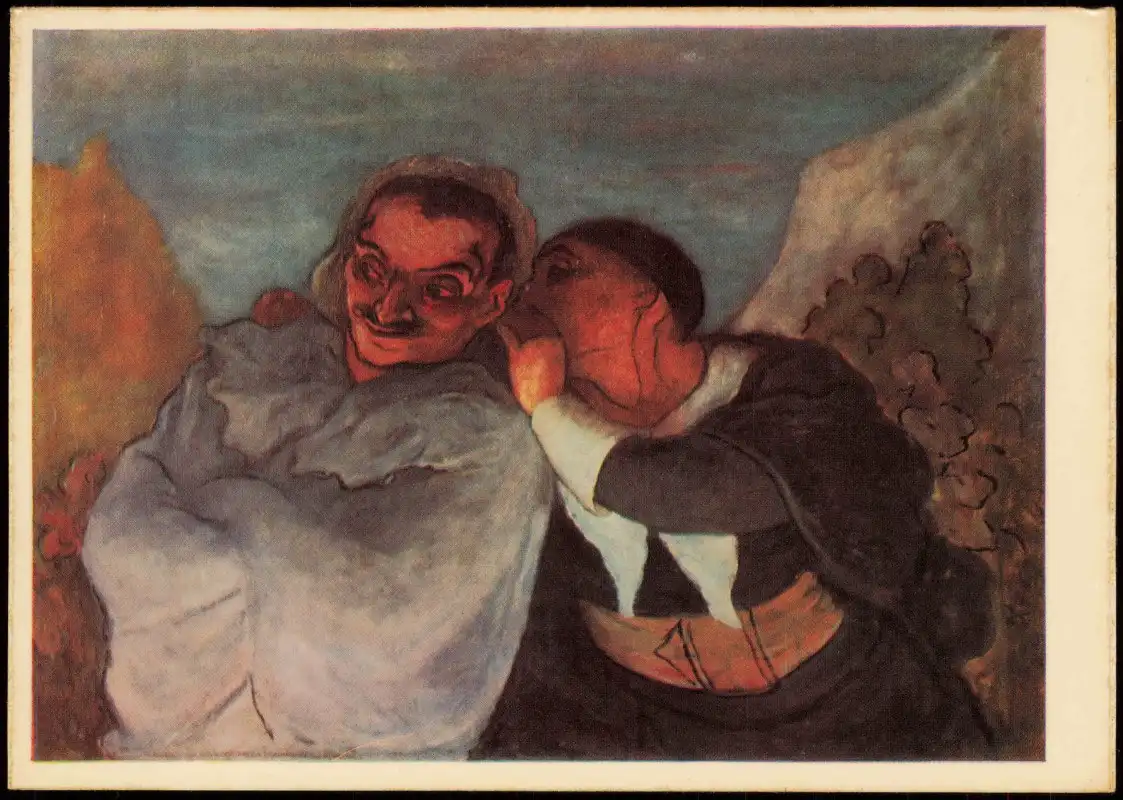 Malerei des Realismus im 19. Jahrhundert HONORÉ DAUMIER Crispin und Scapin 1966