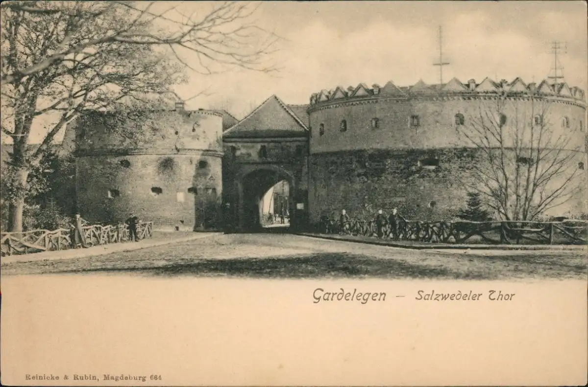 Ansichtskarte Gardelegen Salzwedeler Thor 1911