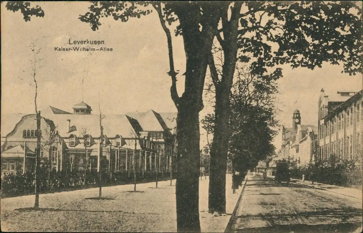 Ansichtskarte Leverkusen Kaiser-Wilhelm-Allee 1921