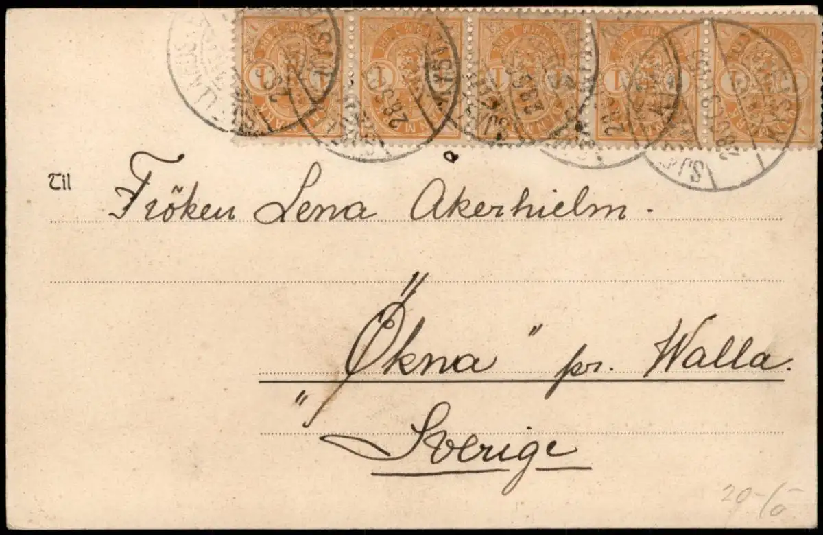 Postcard Helsingør Helsingör Snekkersten 1903