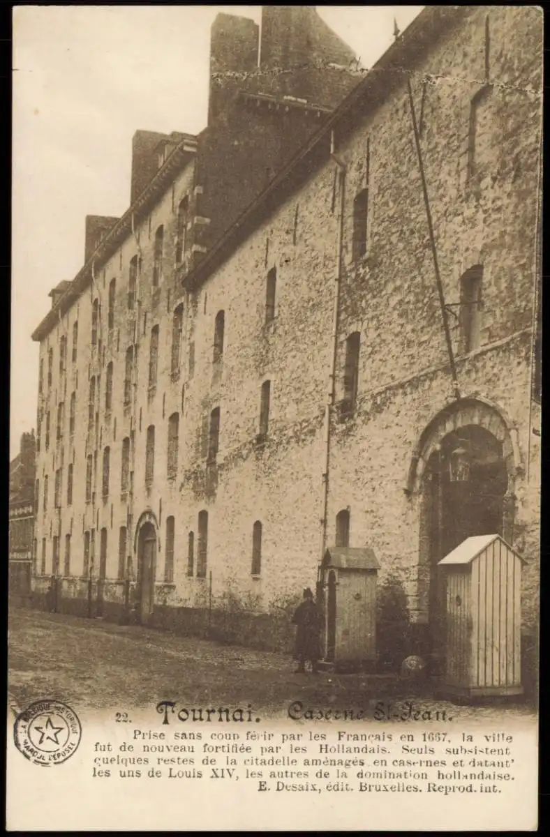 Tournai Dornick / Dornijk Kasernen-Gebäude Caserne St-Jean 1915