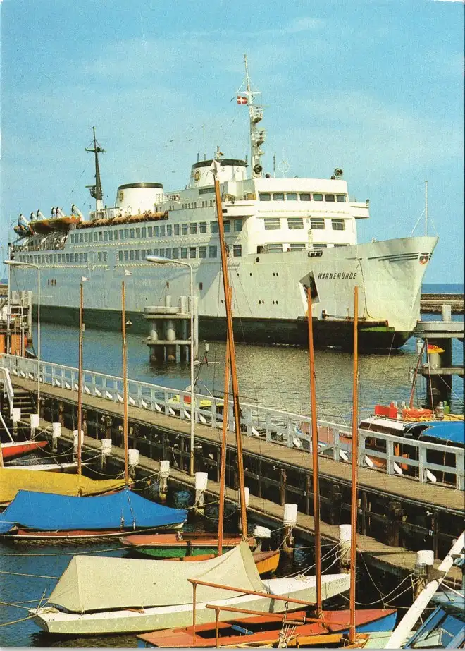 Ansichtskarte Warnemünde-Rostock Fährschiff "Warnemünde" 1982