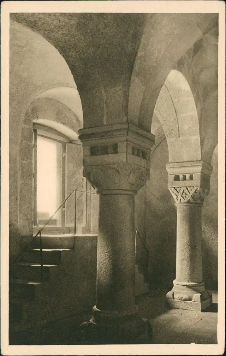 Postcard Eger Cheb Kaiserburg Untere Kapelle 1927