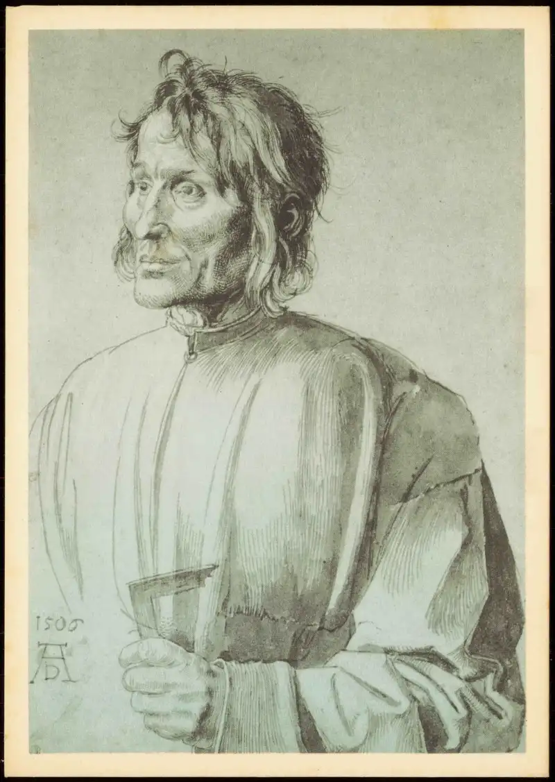 DDR Künstlerkarte ALBRECHT DÜRER Bildnis eines Baumeisters Portrait t 1970