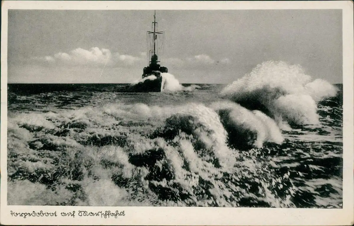 Ansichtskarte  Torpedoboot Schiffe/Schifffahrt - Kriegsschiffe (Marine) 1942