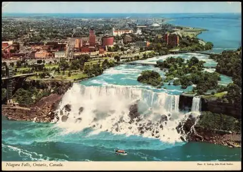 Postcard Niagara Falls (Ontario) Luftbild 1970