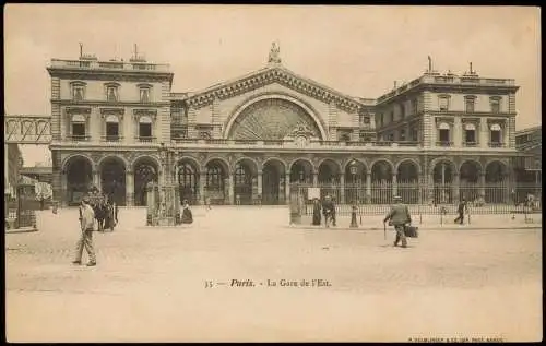 CPA Paris Gare de L`Est (Ost-Bahnhof) 1913