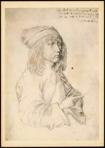 Künstlerkarte Künstler ALBRECHT DÜRER (1471-1528) Selbstbildnis als Knabe 1970