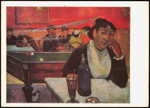 Künstlerkarte: Поль Гоген (1848-1903) Paul Gauguin Café d'Arles 1969