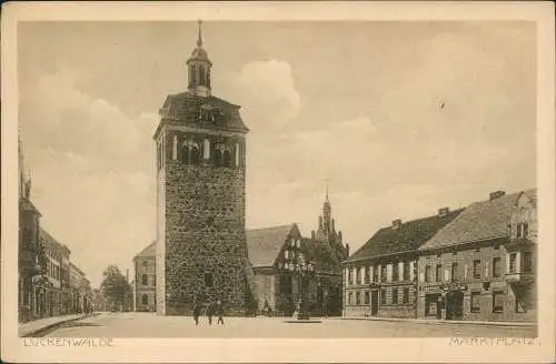 Ansichtskarte Luckenwalde Marktplatz 1922