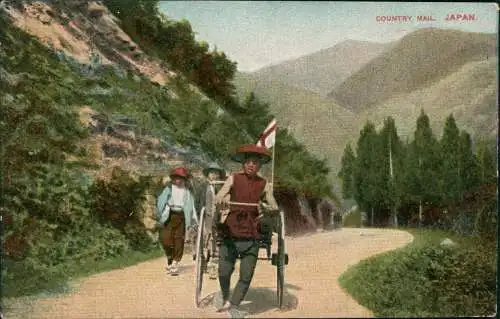 Postcard Japan Typen Japan Ricksha Nippon 1910