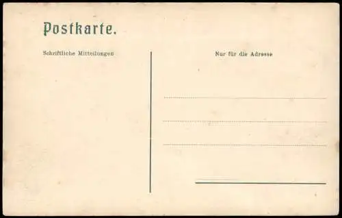 Ansichtskarte Aachen Rathaus, Rückseite 1910