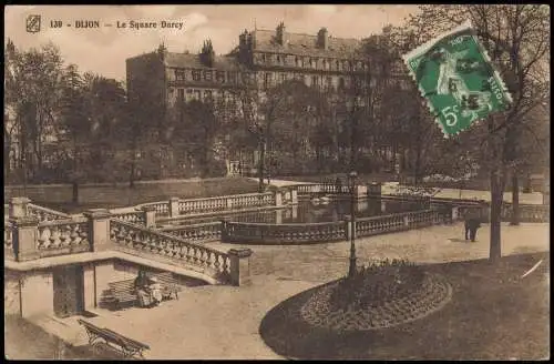 CPA Dijon (Dision) Dijon Le Square Darcy 1915