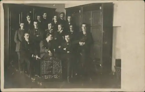 Ansichtskarte  Fotokarte Studenten Namen 1911 Privatfoto