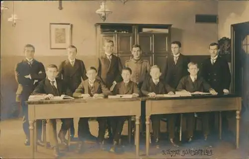 Ansichtskarte Bautzen Budyšin Schule 3. Zimmer November 1915