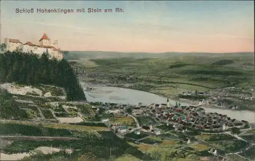 Ansichtskarte Stein am Rhein Schloß Hohenklingen 1914